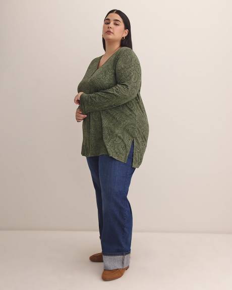 Responsible, Girlfriend-Fit V-Neck Tunic