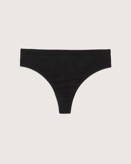 Wide Lace Thong - ti VOGLIO