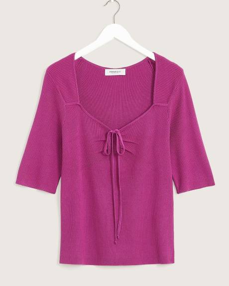 Halter Sweater with Elbow Sleeves - Addition Elle