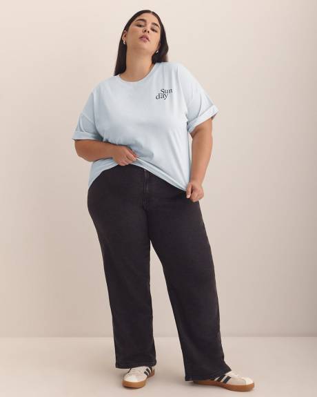 T-shirt col rond, coupe carrée - Essentiels PENN.