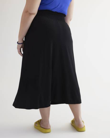 Responsible, Black Midi Knit Skirt