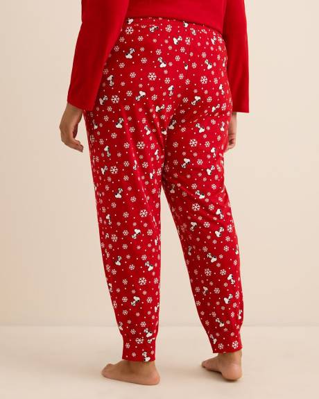Red Snoopy Pyjama Jogger Pant - ti Voglio