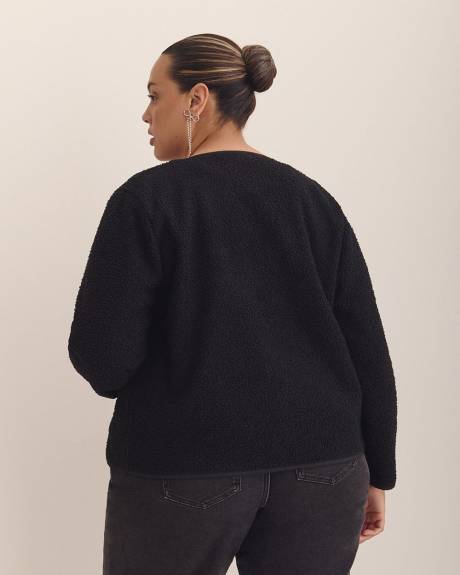 Sherpa Cardigan with Snaps