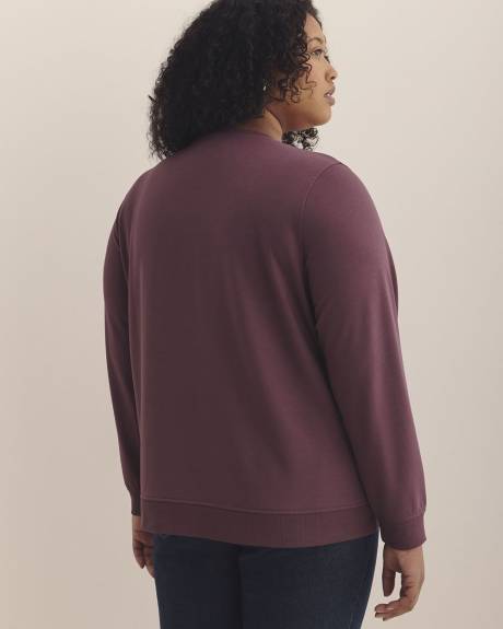 Boyfriend-Fit Crewneck Sweatshirt - PENN. Essentials