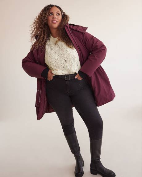 Pointelle Crewneck Sweater