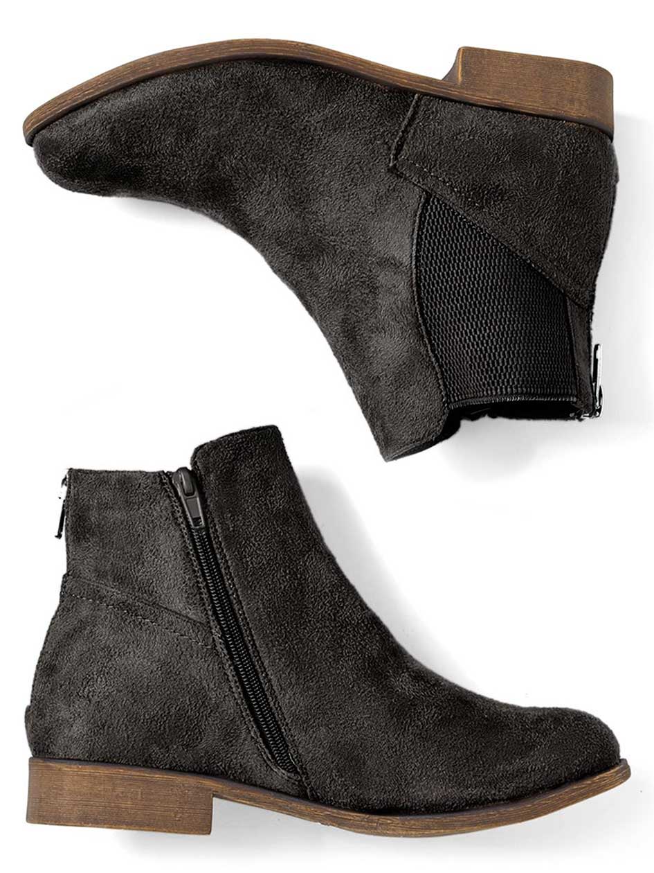 wide width fall booties