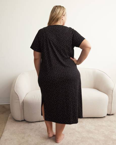 Chemise de nuit longue en coton avec imprimé - ti Voglio