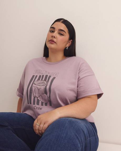 Boxy Crewneck T-shirt - PENN. Essentials