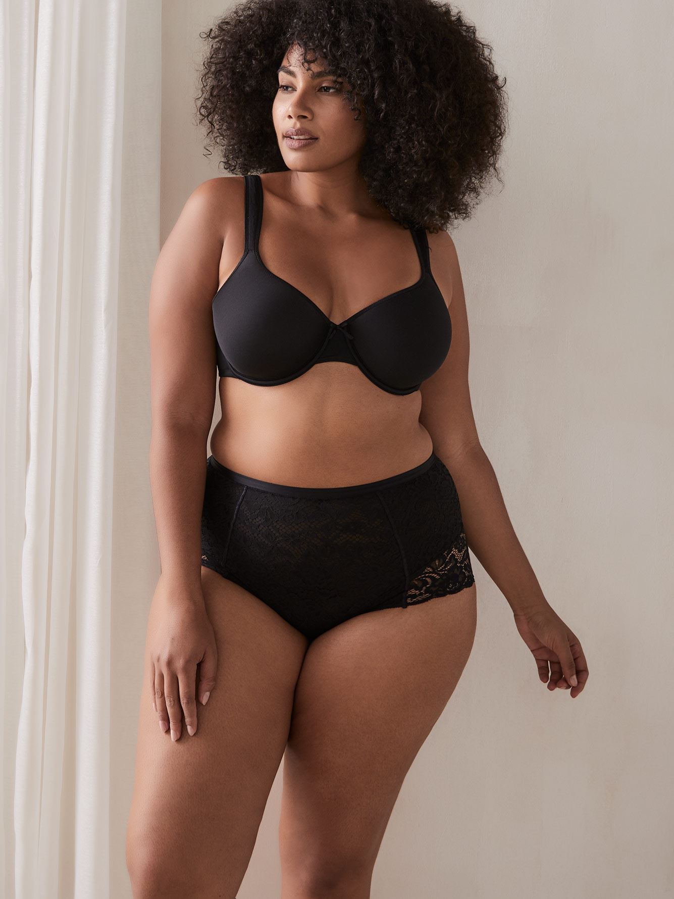 #fashions,This plus size brief panty is made of a soft nylon blend for our comfiest, stretchiest fit. Features: - Elastic waistband - Bow at front - Gusset lining: 100% cotton