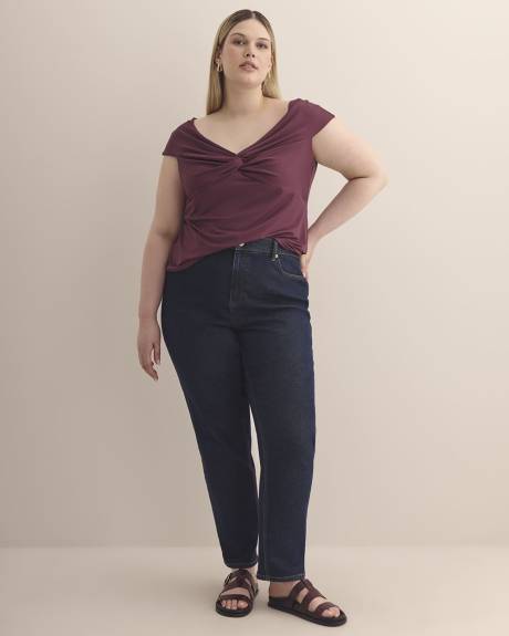 Twisted Off-the-Shoulder Top
