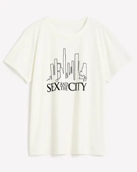 Short-Sleeve Tee with Sex and the City Print