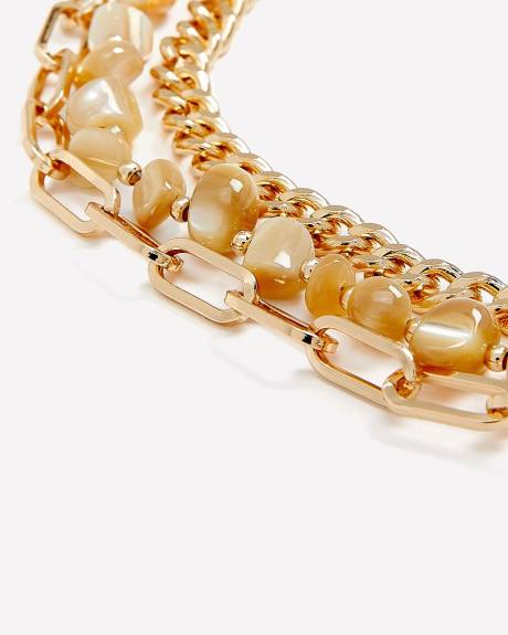 Assorted Golden Bracelets, Set of 3