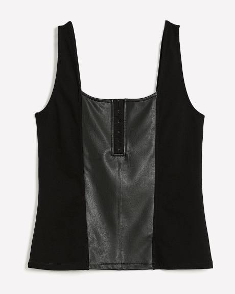 Responsible, Sleeveless Bodycon Knit Top - Addition Elle
