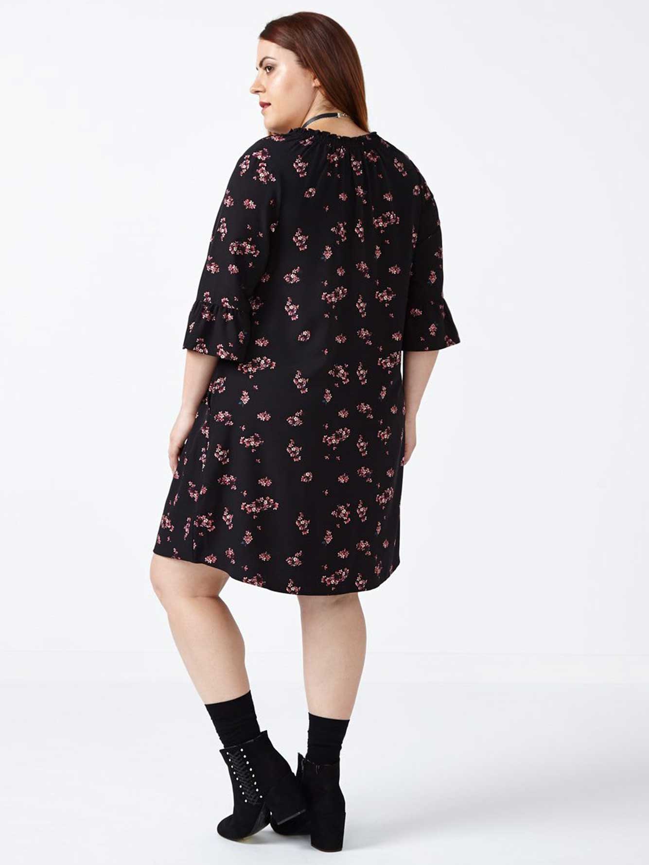 bell sleeve printed a line dress penningtons bell sleeve printed a line dress penningtons