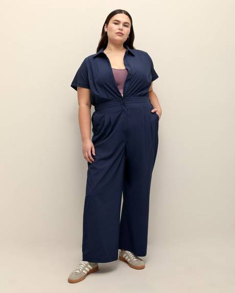Responsible, Mixed Media 4-Way Stretch Jumpsuit - Active Zone