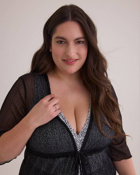 Shimmer Lux See-Through Swim Cover-Up - Cover Me