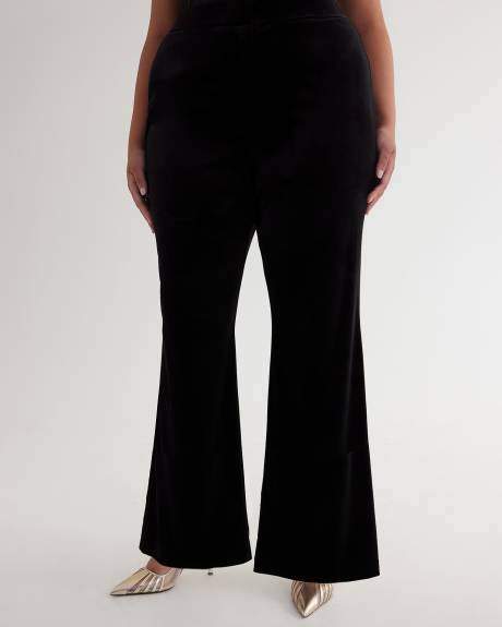 Flared-Leg Velvet Pant
