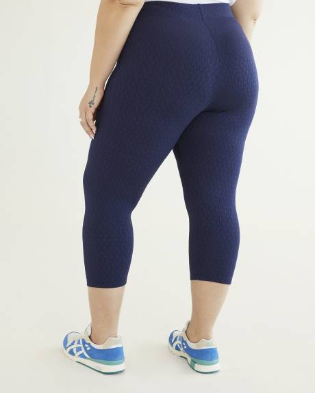 Legging capri texturé tendance
