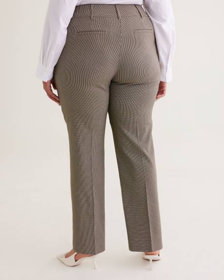 Pantalon ingénieux à motif pied-de-poule à jambe droite, petite - Essentiels PENN.
