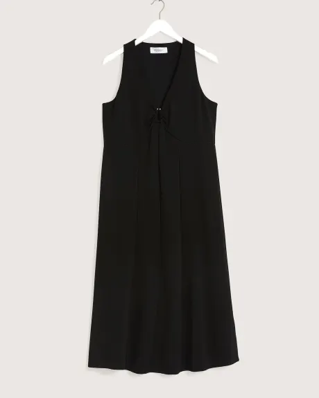 Black Sleeveless Midi Dress - Addition Elle