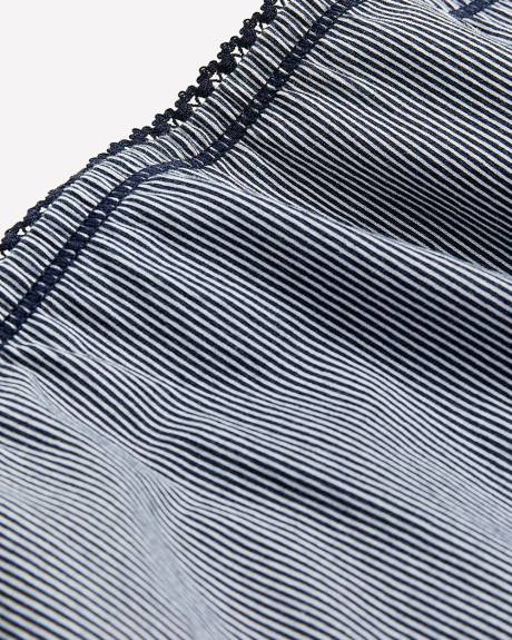 Culotte classique en coton à petites rayures - ti Voglio