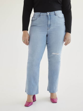Jean pâle à jambe évasée, coupe 1948, tissu responsable - d/C JEANS