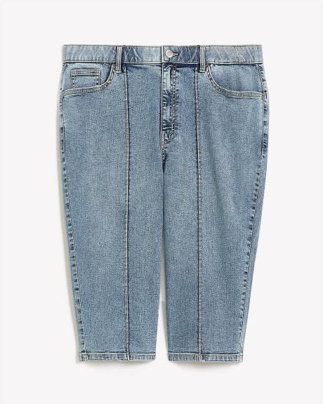 Responsible, Curvy-Fit Pintuck Denim Capri - d/C JEANS