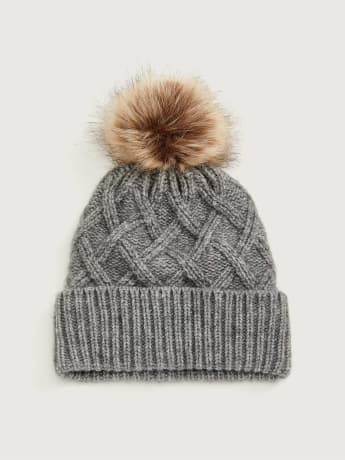 Tuque en tricot avec pompon amovible - In Every Story