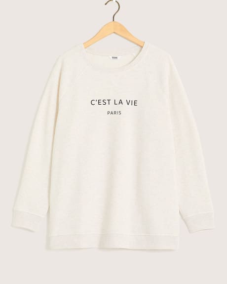 Printed Long-Sleeve Sweatshirt