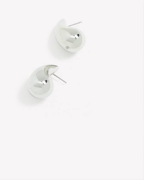 Puffy Tear Drop Earrings