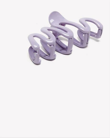 Lilac Zigzag Hair Claw - Addition Elle