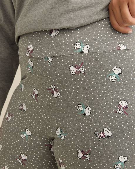 Grey Snoopy Pyjama Legging - ti Voglio