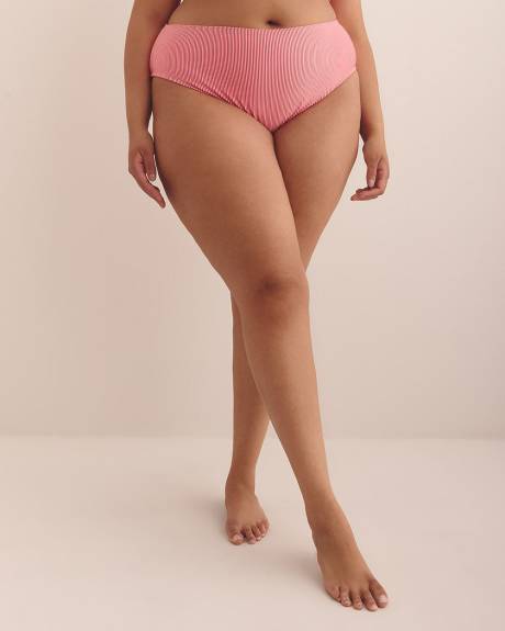 Red Striped Silvia High-Waisted Bikini Brief - Nana The brand