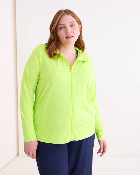 Mock Neck Zipped Jacket - Active Zone