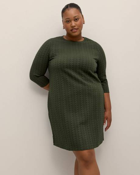 Robe-chandail texturée