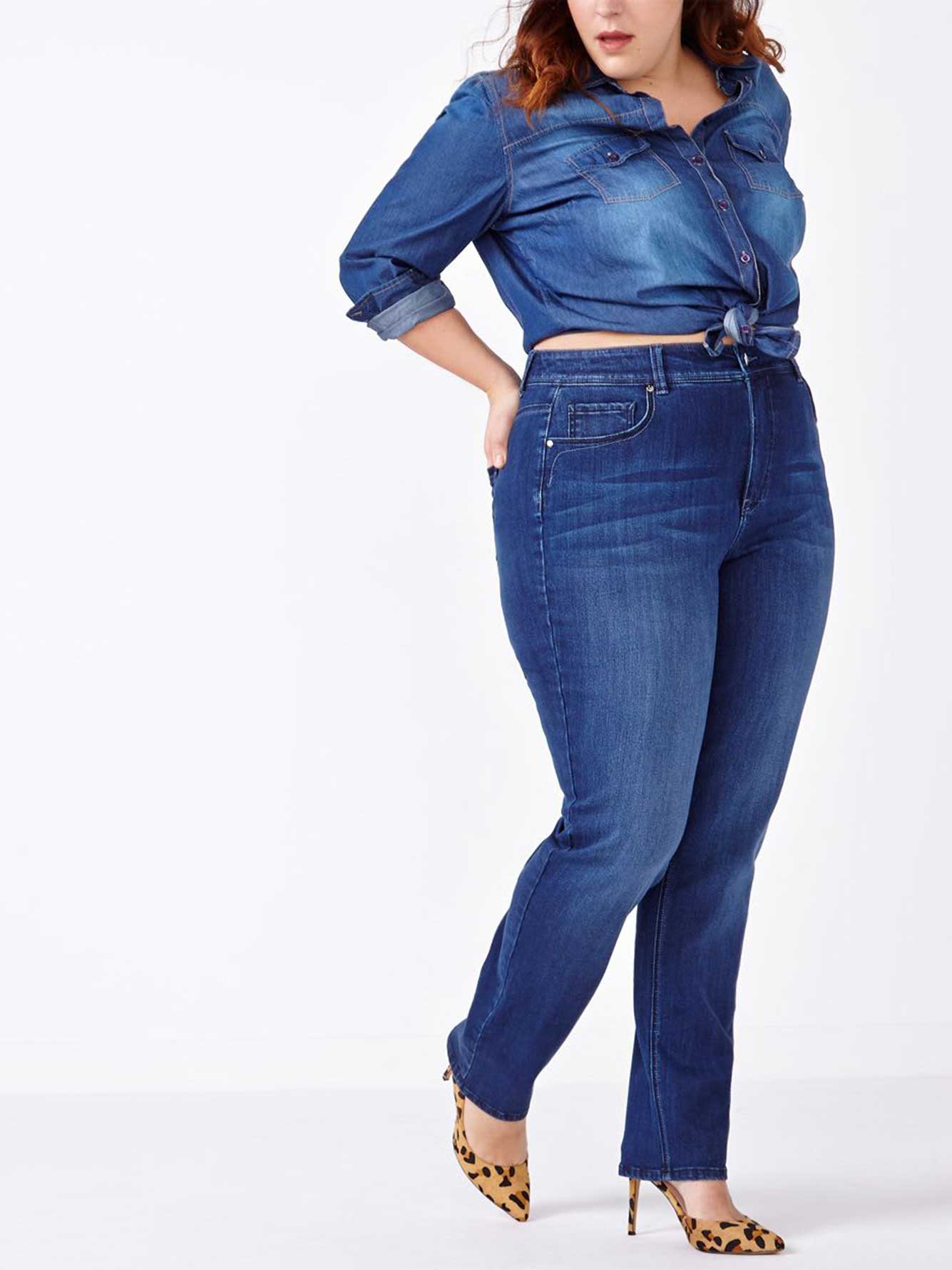 d/c JEANS Curvy Fit Straight Leg Jean Penningtons