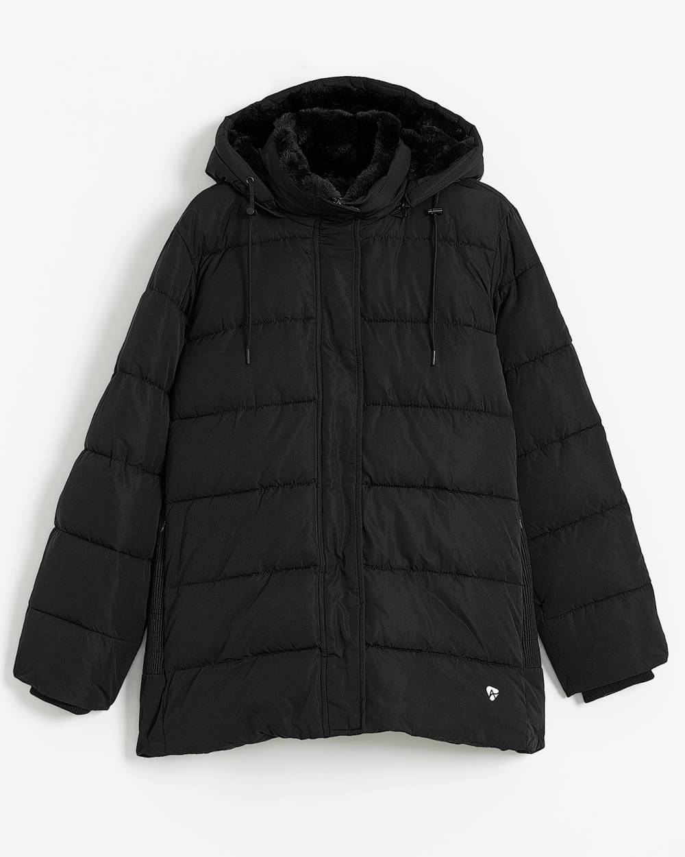 Responsible, Black Quilted Snow Jacket - Active Zone | Penningtons