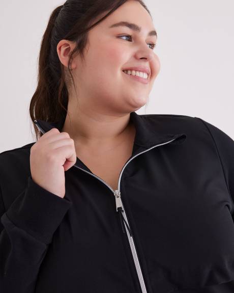 Mock-Neck Zipped Jacket - Active Zone