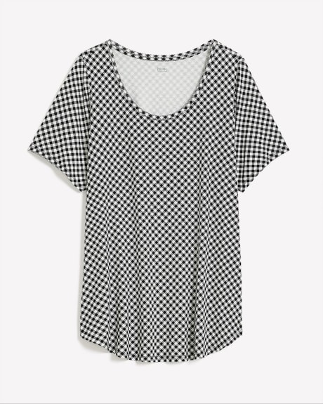 T-shirt coupe moderne à col dégagé, tissu responsable - Essentiels PENN.