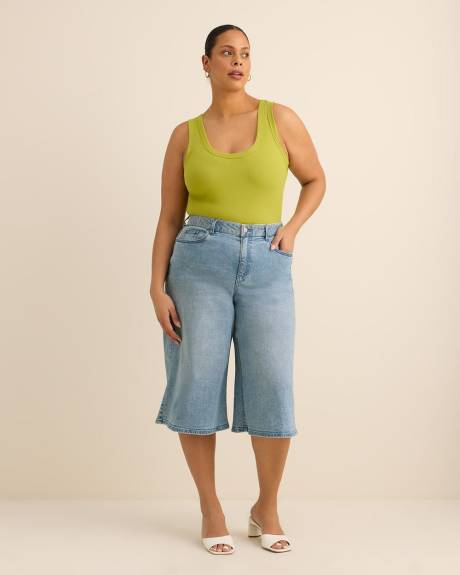 Low Back Rib Knit Tank Top - PENN. Essentials