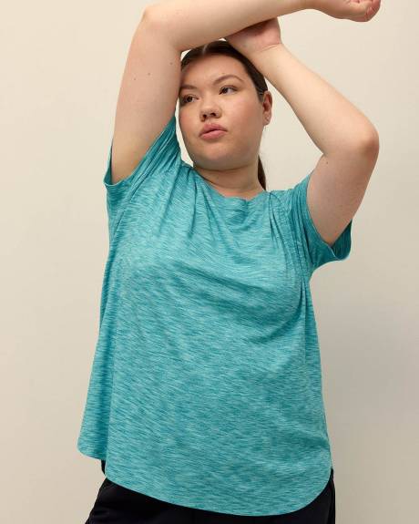 Ribbed Short-Sleeve Tee - Active Zone