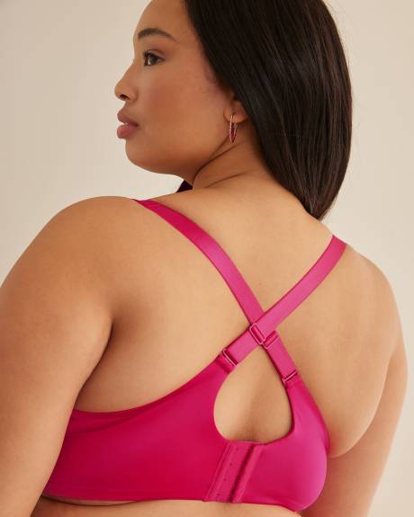 Solid Contour Underwire T-Shirt Bra with Lace Trims - Déesse Collection