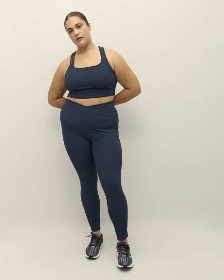 Legging en tricot côtelé avec devant croisé - Active Zone