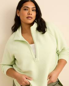 Half Zip Ottoman Pullover - Active Zone