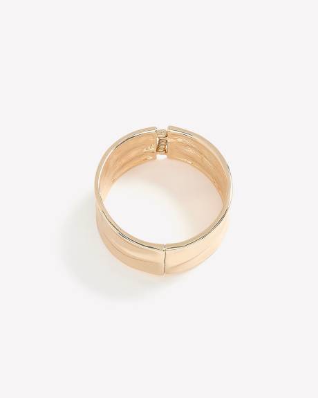 Wide Golden Bangle - Addition Elle