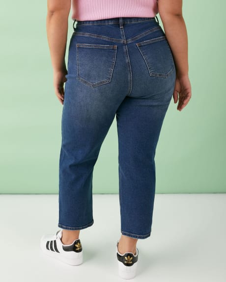 High-Rise Straight-Leg Crop Jeans - Addition Elle