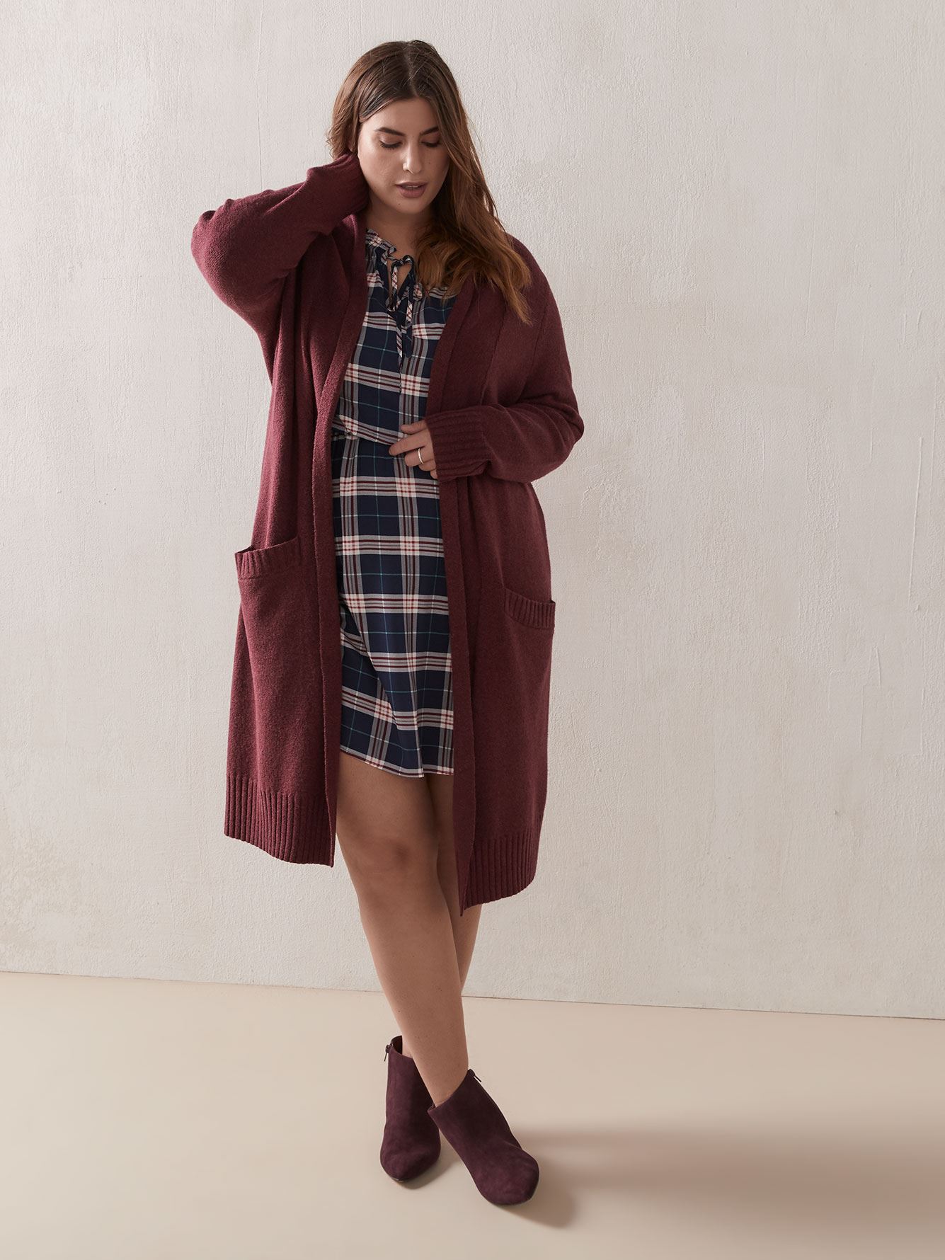 tunic length cardigans