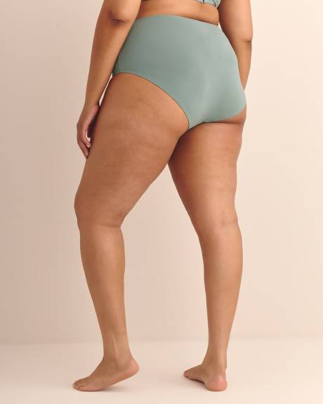 Microfibre Brief with Printed Lace Panel - ti Voglio