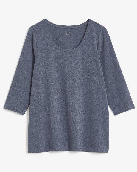 T-shirt à col rond, coupe silhouette - Essentiels PENN.