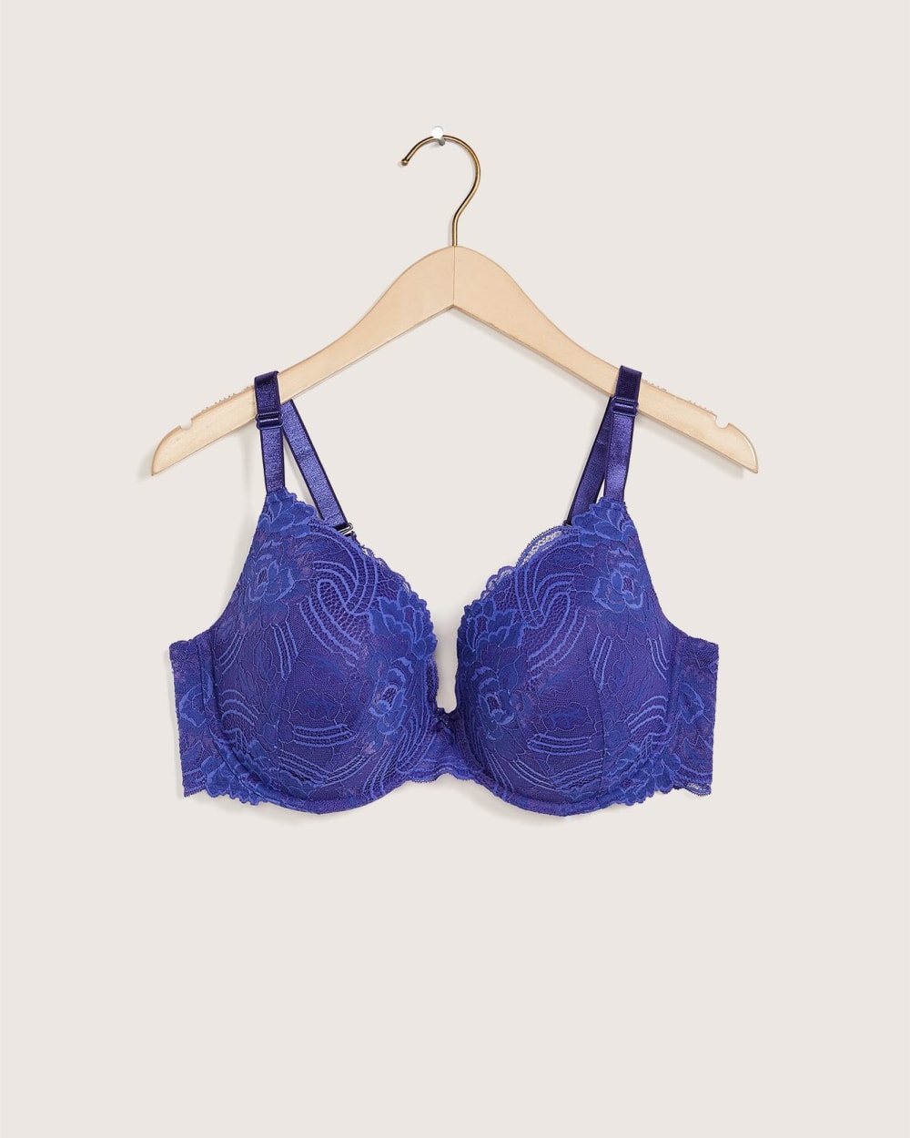 Cacique Lightly Lined Underwire Bra 40D  Blue lace bra, Long sleeve print  dress, Lace bra top